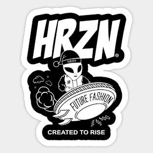 HRZN ALIEN UFO Sticker